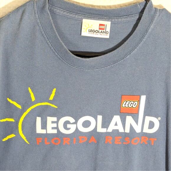 Legoland Florida Resort Long Sleeve Shirt Blue Adult XL LEGO Theme Park Graphic - Picture 2 of 4